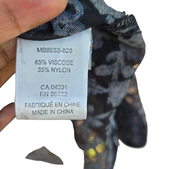 Dalia Womens Sheer Burnout Velvet Whimsigoth Boho Fairy Grunge Witchy L Tassels - Picture 8 of 12